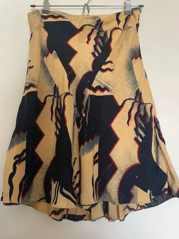 랄프 로렌 실크 플레어 스커트