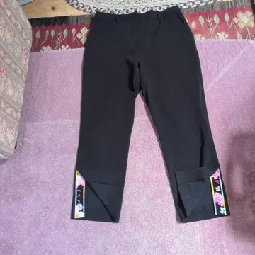 LEONARD 블랙 캐주얼 팬츠 42