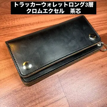[ 트래커 지갑 롱 3층 ] 크롬 엑셀 실버 TALON