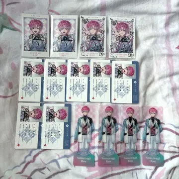 니지산지 스프레아 황제 레오 폴라로이드풍 카드 학생증 클리어 책갈피