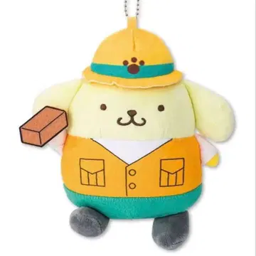 폼폼푸딩 마스코트 참 공사장 테마 오렌지 아베일 택 포함 새상품