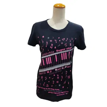 American Apparel 마이클 잭슨 T셔츠 피아노 건반