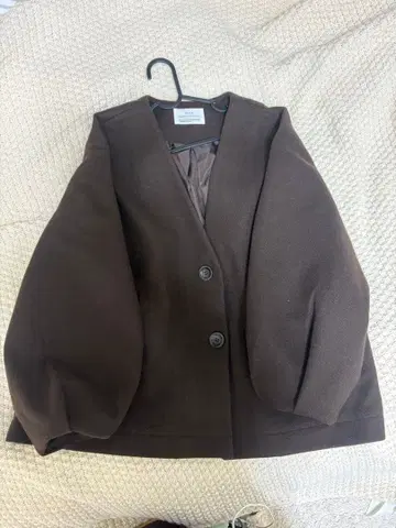 브라운 테일러드 자켓 폴리에스테르 100%