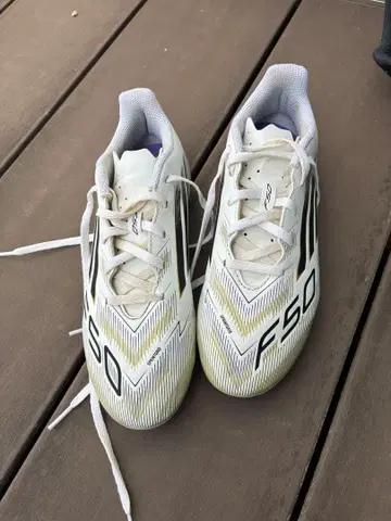 F50 축구화 화이트 22.5