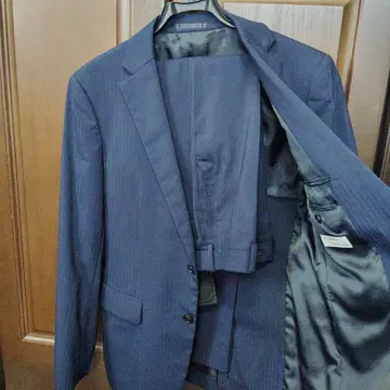 모다 리틀노 수트 상하의 셋업 스트라이프 네이비 YA5 170 79