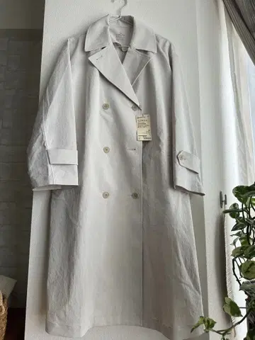 [택 포함 새상품] 무인양품 발수 트렌치코트 여성 L 아이보리 봄 아우터