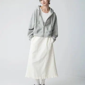 JANE SMITH Ron Herman 프릴 나일론 스커트