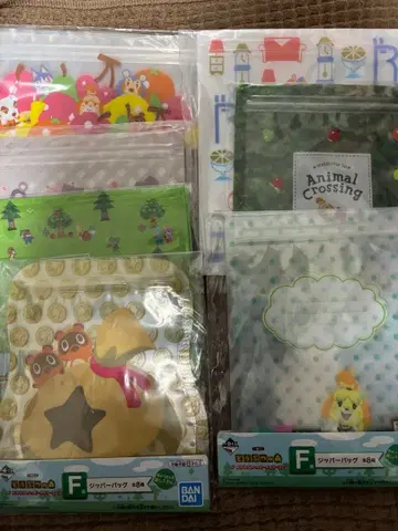 동물의 숲 제일복권 지퍼 백