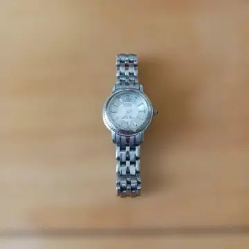 citizen 실버 아날로그 쿼츠 손목시계 정크제품