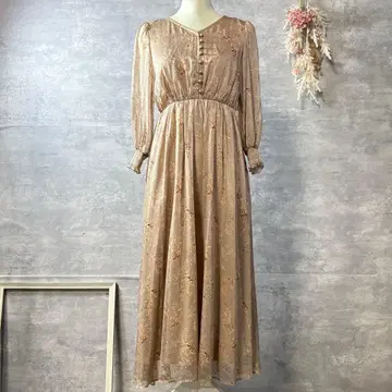 aimer anche 라메 도트 x 플라워 프린트 원피스 S 사이즈