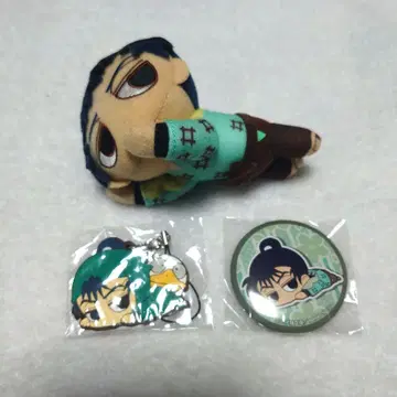닌타마 란타로 식만류삼랑 다루~운 봉제 인형 캔뱃지 러버 스트랩