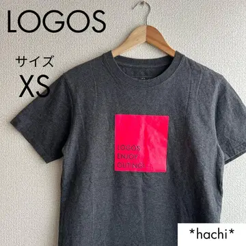 새상품급 LOGOS 다크 그레이 프린트 T셔츠