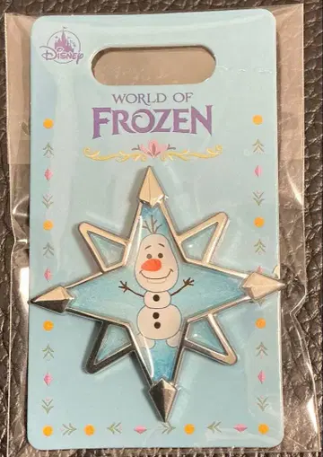 홍콩 디즈니랜드 한정판 올라프 핀 배지