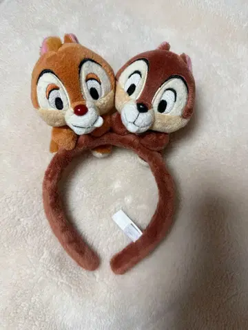 칩과 데일 봉제 인형 머리띠
