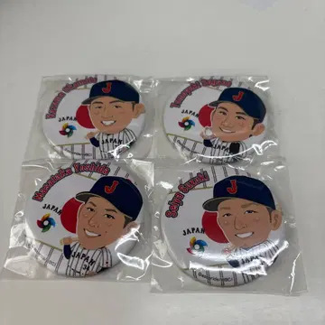 사무라이 재팬 WBC 2026 캔뱃지 세트 4개