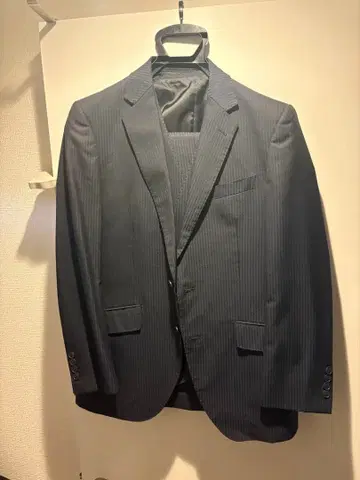 존 피어스 런던 네이비 스트라이프 쓰리피스 a5