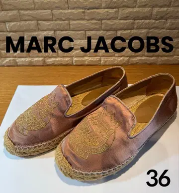 MARC JACOBS 에스파드리유 올빼미 자수 새틴 플랫슈즈