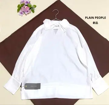 새상품 플레인피플 보타이 블라우스 플레인피플 셔츠 블라우스