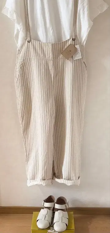 Soulberry 살롱 반려동물 서스펜더 팬츠 스트라이프