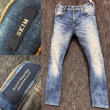 SCOTCH & SODA AMSTERDAMS BLAUW SKIM 데님