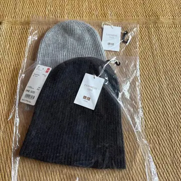 UNIQLO 캐시미어 100% 니트 모자 2색 세트