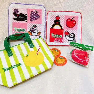 Tropicana 루프 달린 핸드 타월 핑구 보냉제 에코백