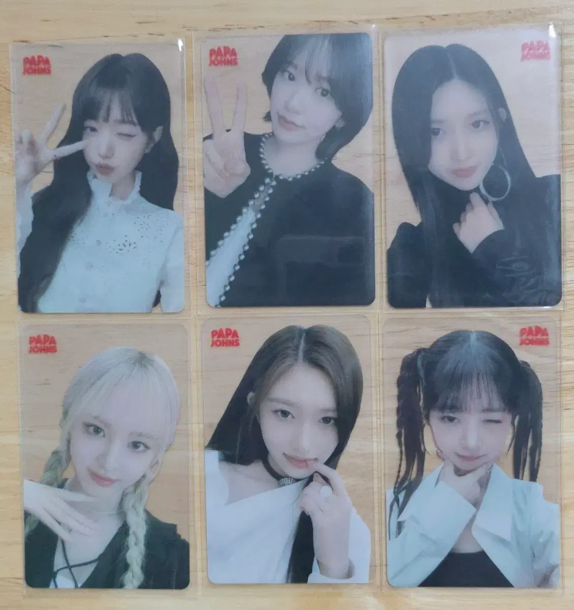 아이브 파파존스 5차 포토카드 6종 세트