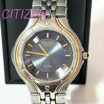 CITIZEN 시티즌 엑시드 QZ 블랙 다이얼 남성용 손목시계