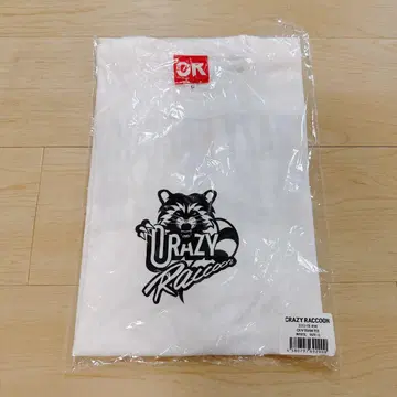 CRAZY RACCOON 화이트 T셔츠