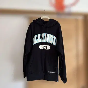 SPALDING 일리노이 1876 후드티 L 블랙