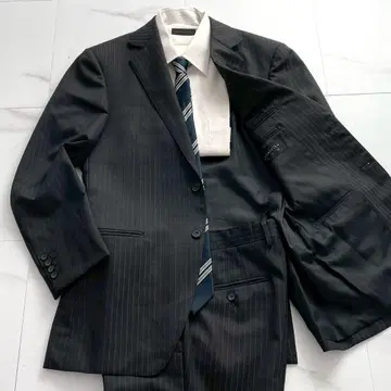 [ 컨디션 최상 ] 고타이리쿠 델피노 수트 셋업 스트라이프 그레이 A6