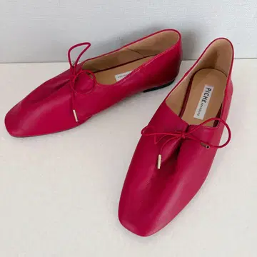 PICHE ABAHOUSE 레이스업 바부쉬 천연 가죽 리본 24.5cm