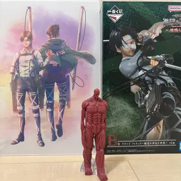 진격의 거인 리바이 피규어, 지진 피규어, 리바이와 한지 스탠드