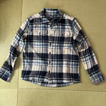 patagonia 플란넬 셔츠 M 네이비 계열 체크