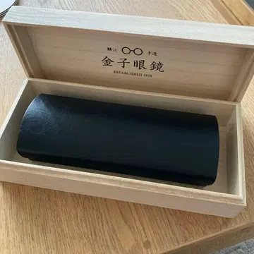 미사용 새상품 금자안경 안경 케이스 오동나무 상자 블랙