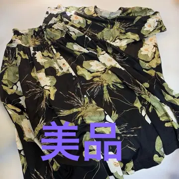 카네코 이사오 (원더풀 월드) 새상품급 빅 마그놀리아 패턴 셋업