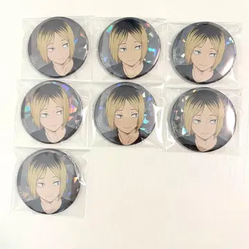 하이큐 잘 먹겠습니다 홀로그램 캔뱃지 코즈메 켄마 7점
