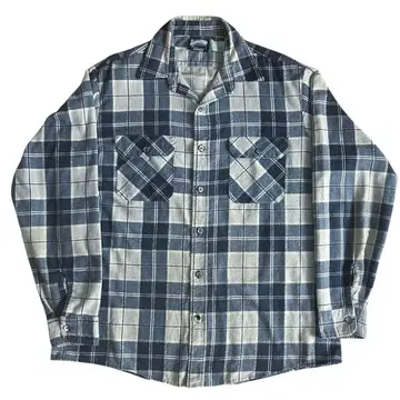 70s-80s 필드마스터 프린트 플란넬 셔츠 USA제