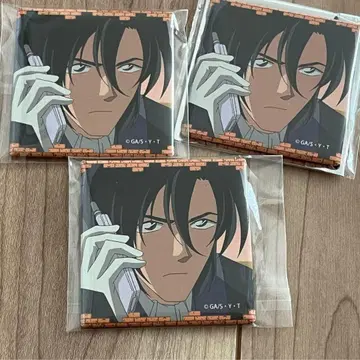 명탐정 코난 메모리얼 캔뱃지 하기와라 켄지 3개 세트