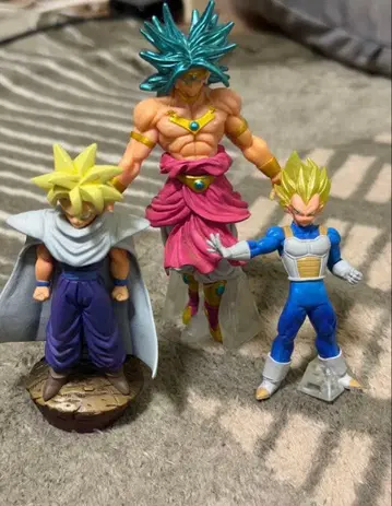 드래곤볼 어드버지 피규어 3체 (브로리 / 오반 / 베지터)