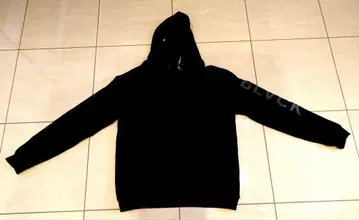 [ 새상품급 ] BLVCK 로고 블랙 후드티