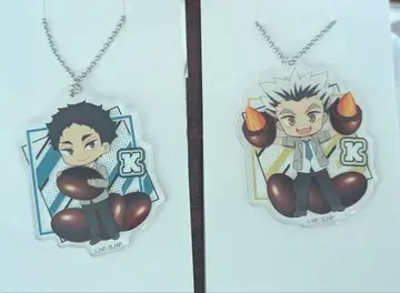 하이큐!! 패밀리마트 트레이딩 아크릴 키링 후쿠로다니 세트