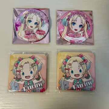 러브카 감사제 홀로 노멀 세가 럭키 쿠지 오사와 루리노 캔뱃지 연꽃 하늘