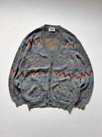 90s- 미쏘니 지오메트릭 가디건