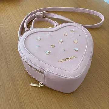 SAMANTHAVEGA 하트형 숄더백 핑크