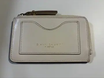 GIANNI CHIARINI 베이지 가죽 카드 케이스