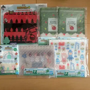 제일복권 동물의 숲 F상 G상 지퍼백 핸드 타월 미개봉