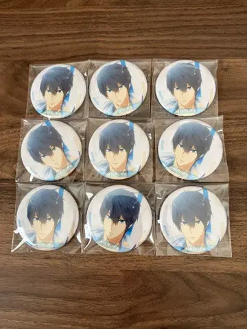 Free! 나나세 하루카 Water 캔뱃지 9개 세트