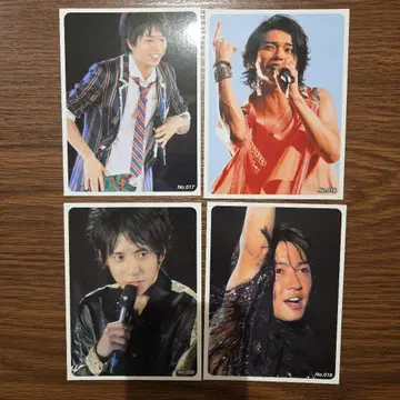 아라시 ARASHI 굿즈 사진 브로마이드 카드 4인 세트