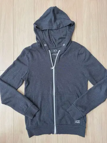 AX 알마니 익스체인지 다크 그레이 풀 집업 후드티 S